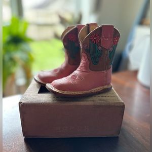 Infant Cowbabies Cactus Tan all leather boot